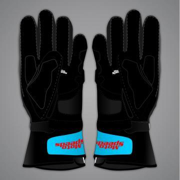 Blue Motorbike Gloves Raul Fernandez MotoGP 2025
