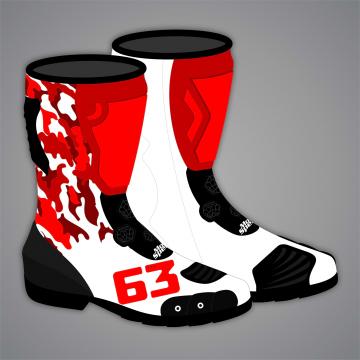 Francesco Bagnaia Leather Boots Ducati MotoGP 2026