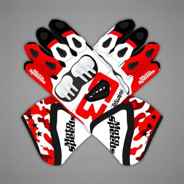 Francesco Bagnaia Leather Gloves Ducati MotoGP 2026