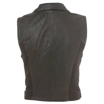 Leather Sleeveless Vest for Women