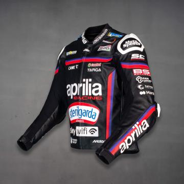 Leather Moto Jacket Jorge Martin Aprilia MotoGP 2025