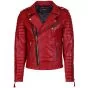 red leather jacket