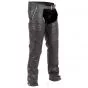 black leather chaps