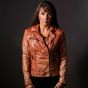 ginger leather jacket