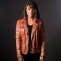 ginger leather jacket
