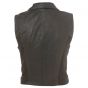 ladies leather vest