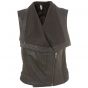 ladies leather vest