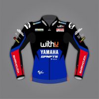 Darryn Binder Blue Yamaha Motorcycle Jacket MotoGP 2022 front view