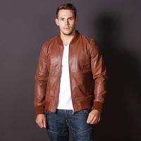red bomber jacket men