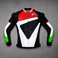 Ducati Corse Leather Jacket front view