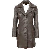 leather trench coat womens