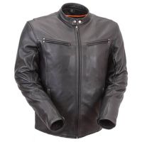 men biker leather jacket