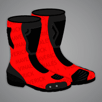 Red Racing Boots