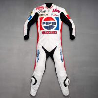 Rob McElnea Pepsi Suzuki GP 1988 Racing Leathers front view