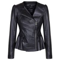 The Empress Fashion Leather Jacket For Ladies front view