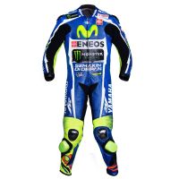 Valentino Rossi Movistar Yamaha Le Mans MotoGP 2016 Suit front view