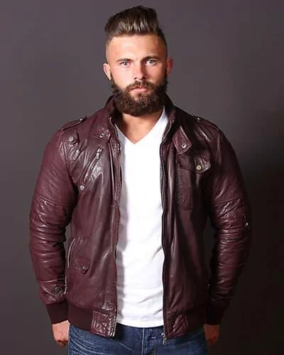 MEN'S BOMBER LEATHER JACKETS